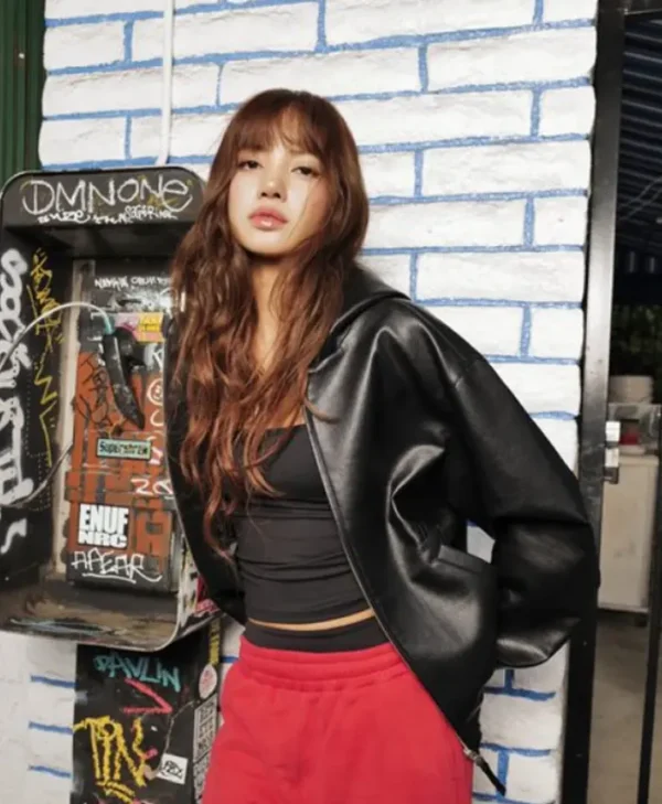 LISA x Von Dutch Hollywood Black Leather Jacket
