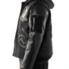Las Vegas Raiders Antonio Pierce Black Varsity Jacket