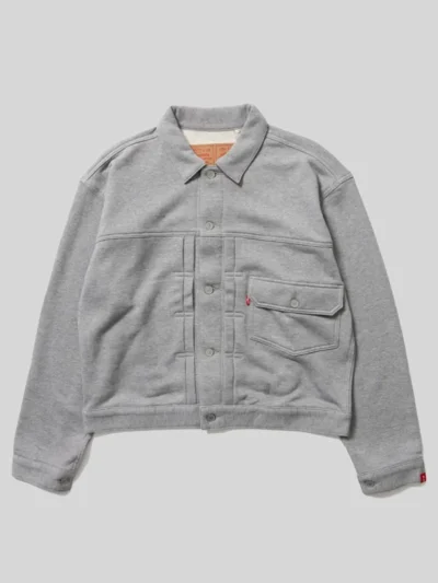 Levi’s × LOOPWHEELER × BEAMS Fleece Gray Jacket