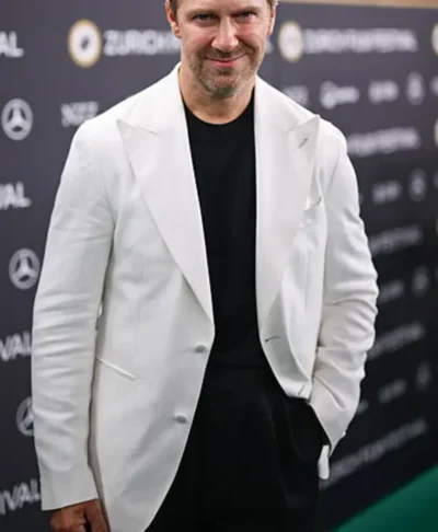 Linus Wahlgren White Suiting Fabric Blazer