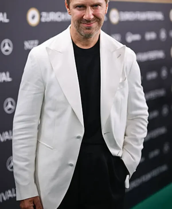 Linus Wahlgren White Suiting Fabric Blazer