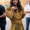 Lisa NRJ Radio Studio Mustard Cropped Jacket