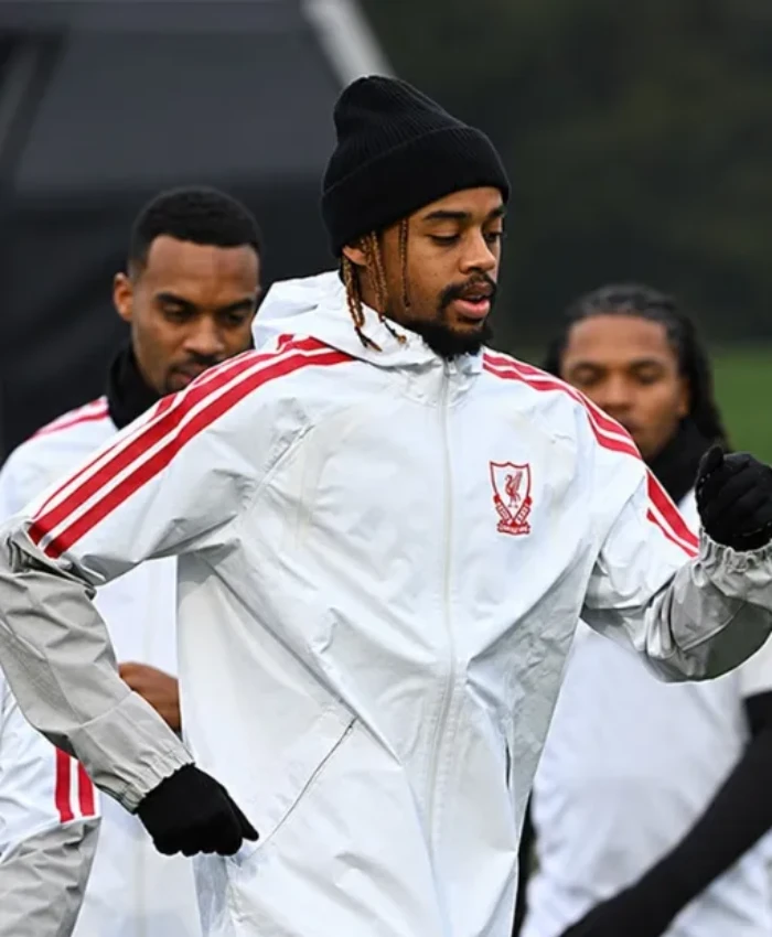 Liverpool White Training Fleece Hoodie 2026