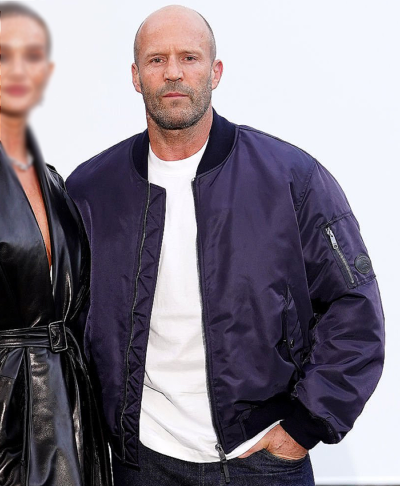 London Fashion Week Jason Statham Bomber Jacket