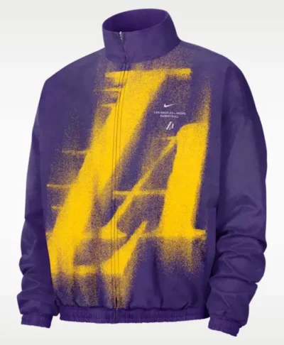 Los Angeles Lakers Nike Purple Woven Basketball Jacket