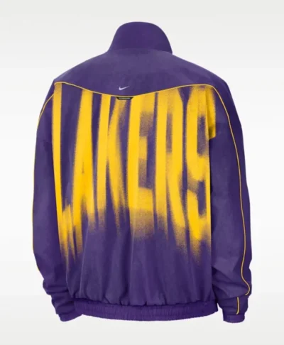 Los Angeles Lakers Nike Purple Woven Basketball Jacket
