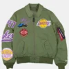 Los Angeles Lakers X Alpha X New Era Ma-1 Flight Bomber Jacket