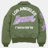 Los Angeles Lakers X Alpha X New Era Ma-1 Flight Bomber Jacket