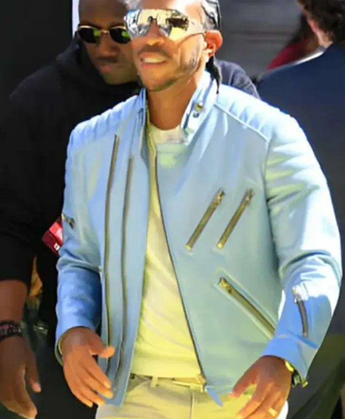 Ludacris iHeartRadio Music Awards Sky Blue Leather Jacket