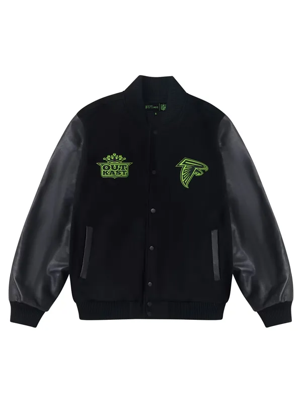 Luxury Black Outkast Falcons ATLiens Streetwear Jacket