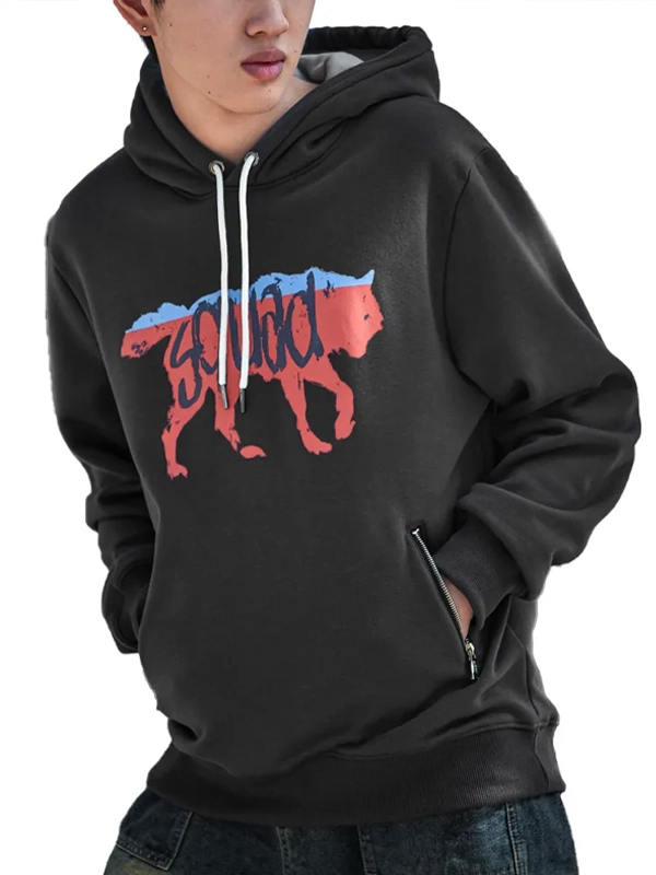 Luxury Gaming Inspired Slate Grey Pullover Hoodie