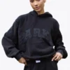 Luxury Midnight Black Varsity Halloween Hoodie