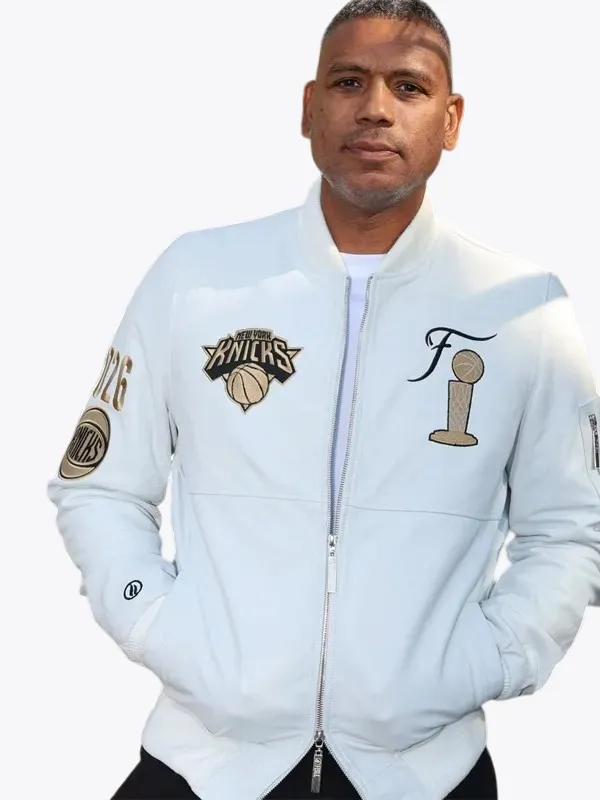 Luxury Royal Blue New York Knicks Finals Jacket