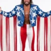 Macho Man Inspired Fringe Leather Jacket