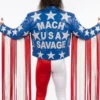 Macho Man Inspired Fringe Leather Jacket