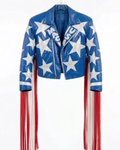 Macho Man Inspired Fringe Leather Jacket