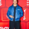 Makayla Timpson Birthday Fit Navy Leather Jacket