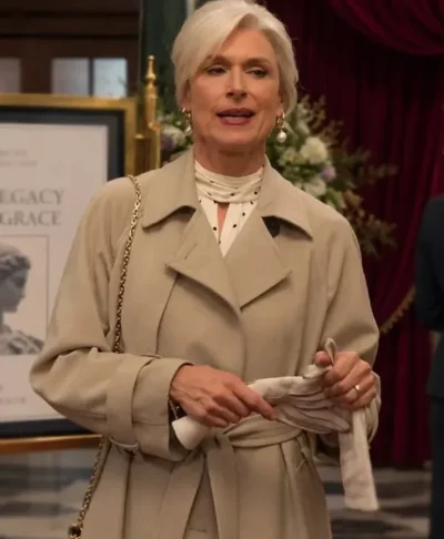 Marble Hall Murders Amelia Bullmore Grey Trench Coat