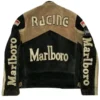 Marlboro Racing Suede Biker Motorcycle Jacket