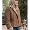 Marshals S02 Dolly Weaver Shearling Suede Jacket