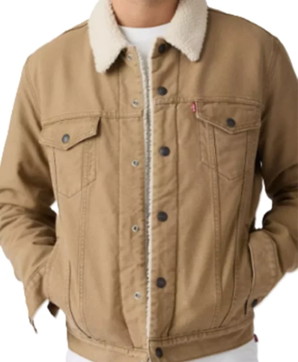 Marshals S02 Tate Dutton Sherpa Trim Cotton Jacket