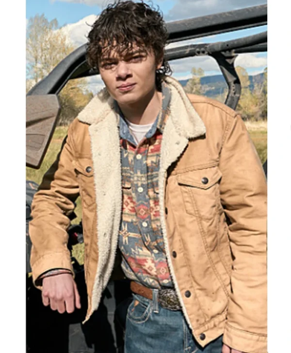 Marshals S02 Tate Dutton Sherpa Trim Cotton Jacket