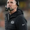Matt LaFleur Green Bay Packers Green Zipper Vest