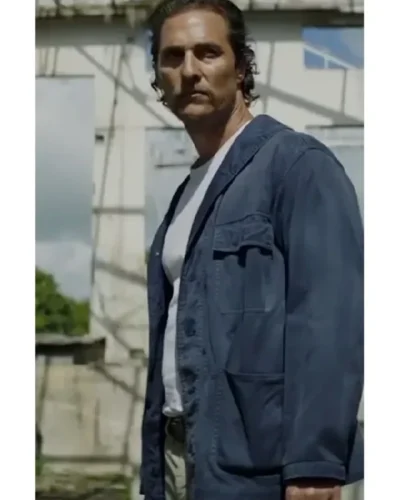 Matthew McConaughey Serenity Cotton Blue Jacket