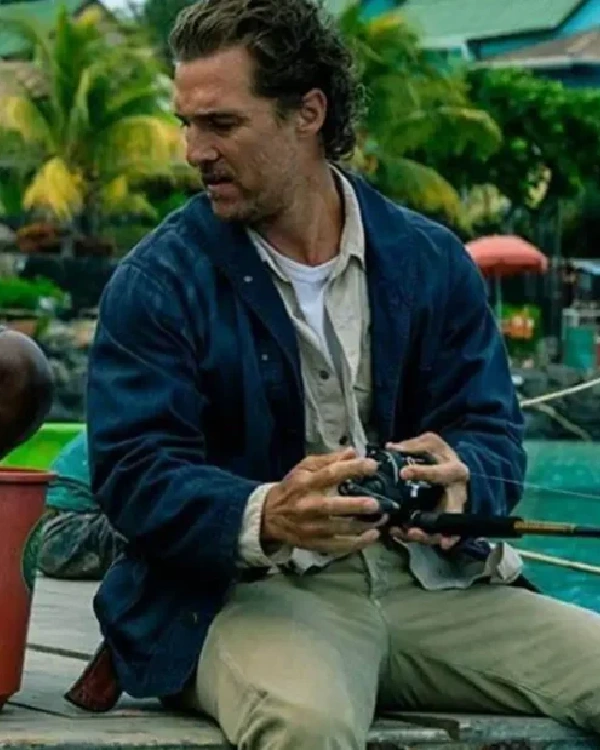 Matthew McConaughey Serenity Cotton Blue Jacket