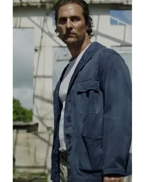 Matthew McConaughey Serenity Cotton Blue Jacket