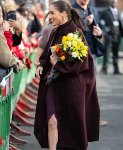 Meghan Duchess of Sussex Nottingham Long Coat