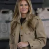 Melania Trump Camp Lejeune Visit First Lady Jacket