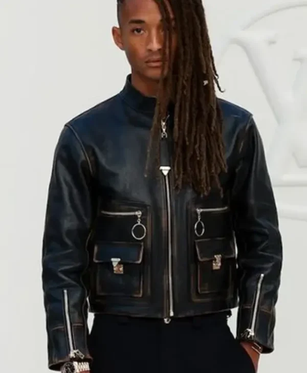 Men Black Real Leather Paris Fashion Week Biker Jacket
