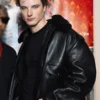 Men Black Real Leather Runway Biker Jacket