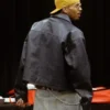 Men Chris Brown Dark Brown Zip Up Leather Jacket