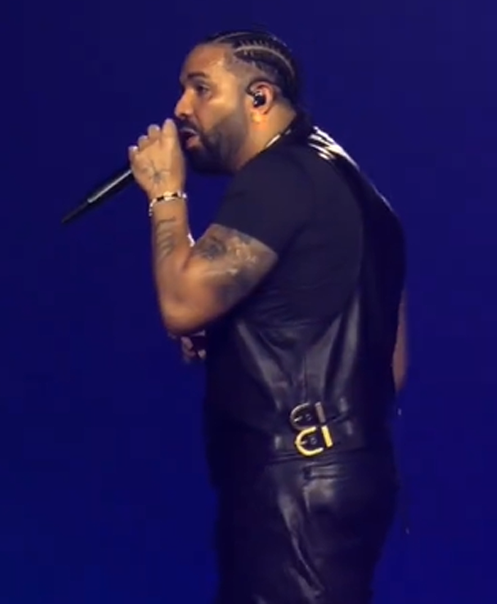 Men Drake Black Zip Up Leather Vest