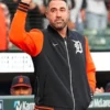 Men Justin Verlander Snap Button Tigers Jacket