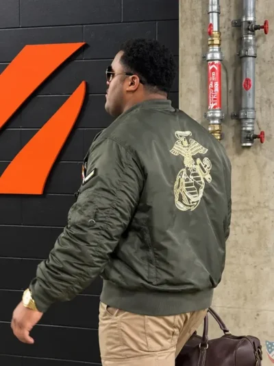Men Landon Robinson Fleece Streetwear Bomber