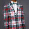 Mens Plaid Christmas Blazer
