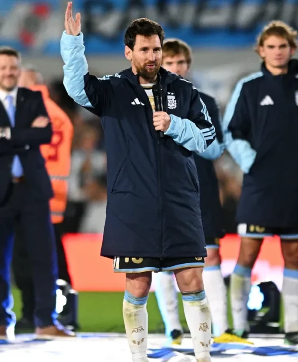 Messi Argentina National Team Tiro Stadium Parka Jacket