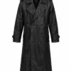 Michael B. Jordan Miami Vice Black Leather Trench Coat