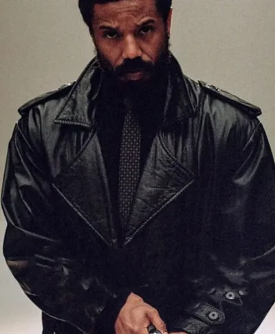 Michael B. Jordan Miami Vice Black Leather Trench Coat