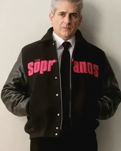 Michael Imperioli The Sopranos Black Varsity Jacket