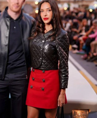 Michèle Lacroix Paris Fashion Week Quilted Biker Coat