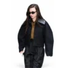 Mikey Madison Black Cropped Jacket