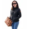 Mikey Madison Black Quilted Puffer Coat