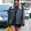 Milan Fashion Week Candela Novembre Leather Jacket