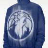 Minnesota Timberwolves Nike Blue Woven Basketball Jacket