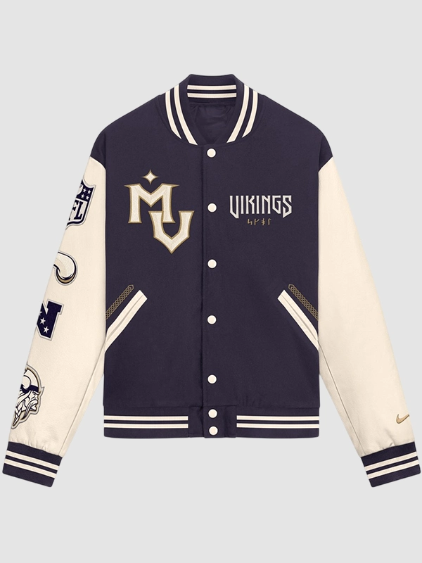 Minnesota Vikings Nike 2026 Rivalries Varsity Jacket