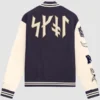 Minnesota Vikings Nike Purple Wool White Leather Varsity Jacket